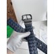 Cloni Cintura reversibile da uomo Bottega Veneta Intreccio Blu firmate