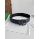 Cloni Cintura reversibile da uomo Bottega Veneta Intreccio Blu firmate