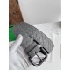 Replica di lusso Alta gamma Cintura reversibile da uomo Bottega Veneta Intreccio Grigio Imitazioni Cloni Alta gamma replica Cintura reversibile da uomo Bottega Veneta Intreccio Grigio firmate