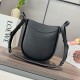 Replica di lusso Borsa a tracolla Loewe Hammock Slice nera Imitazioni Cloni Borsa a tracolla Loewe Hammock Slice nera firmate