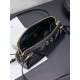 Replica di lusso Pochette Miu Miu Honey Caprice con stampa a conchiglia 5BF131 Nero Imitazioni Cloni Pochette Miu Miu Honey Caprice con stampa a conchiglia 5BF131 Nero firmate