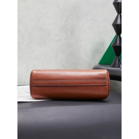 Replica di lusso Pochette Miu Miu Honey Caprice con stampa a conchiglia 5BF131 Marrone Imitazioni Cloni Pochette Miu Miu Honey Caprice con stampa a conchiglia 5BF131 Marrone firmate