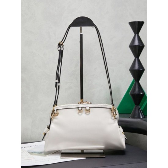 Replica di lusso Pochette Miu Miu Honey Caprice con stampa a conchiglia 5BF131 Bianco Imitazioni Cloni Pochette Miu Miu Honey Caprice con stampa a conchiglia 5BF131 Bianco firmate