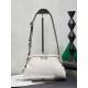 Replica di lusso Pochette Miu Miu Honey Caprice con stampa a conchiglia 5BF131 Bianco Imitazioni Cloni Pochette Miu Miu Honey Caprice con stampa a conchiglia 5BF131 Bianco firmate