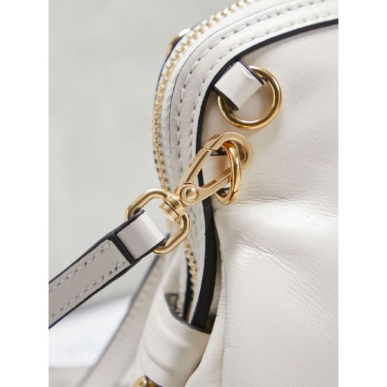 Replica di lusso Pochette Miu Miu Honey Caprice con stampa a conchiglia 5BF131 Bianco Imitazioni Cloni Pochette Miu Miu Honey Caprice con stampa a conchiglia 5BF131 Bianco firmate