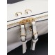 Replica di lusso Pochette Miu Miu Honey Caprice con stampa a conchiglia 5BF131 Bianco Imitazioni Cloni Pochette Miu Miu Honey Caprice con stampa a conchiglia 5BF131 Bianco firmate