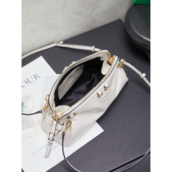 Replica di lusso Pochette Miu Miu Honey Caprice con stampa a conchiglia 5BF131 Bianco Imitazioni Cloni Pochette Miu Miu Honey Caprice con stampa a conchiglia 5BF131 Bianco firmate