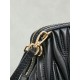 Replica di lusso Pochette Miu Miu Caprice trapuntata nappa 5BF130 Nero Imitazioni Cloni Pochette Miu Miu Caprice trapuntata nappa 5BF130 Nero firmate