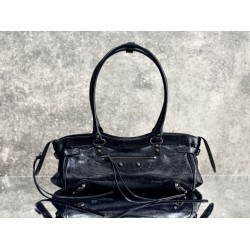 Borsa a tracolla Balenciaga Le City East-West Nero