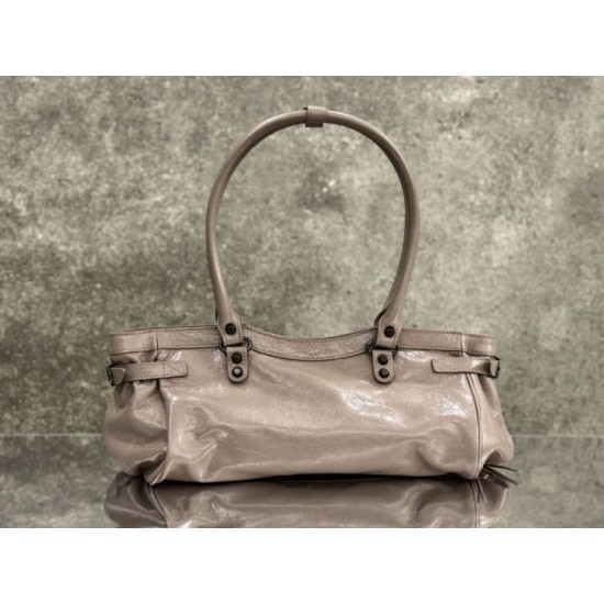 Replica di lusso Borsa a tracolla Balenciaga Le City East-West Rosa Imitazioni Cloni Borsa a tracolla Balenciaga Le City East-West Rosa firmate