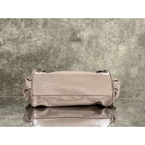Replica di lusso Borsa a tracolla Balenciaga Le City East-West Rosa Imitazioni Cloni Borsa a tracolla Balenciaga Le City East-West Rosa firmate