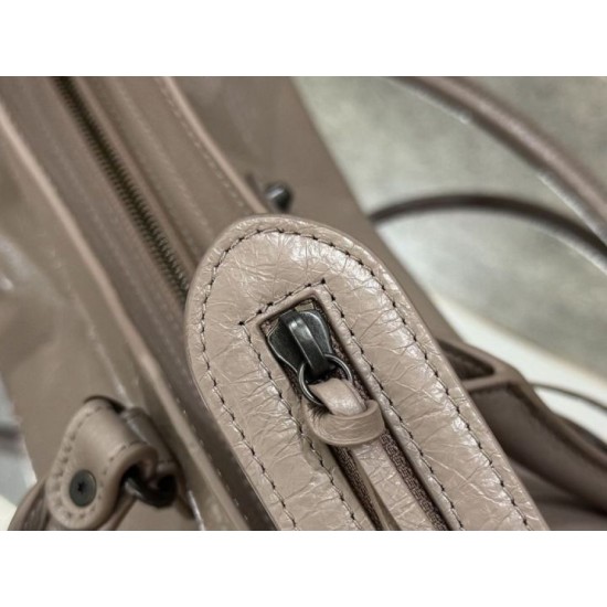 Replica di lusso Borsa a tracolla Balenciaga Le City East-West Rosa Imitazioni Cloni Borsa a tracolla Balenciaga Le City East-West Rosa firmate