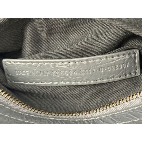 Replica di lusso Borse a tracolla Balenciaga Le City East-West grigia Imitazioni Cloni Borse Replica a tracolla Balenciaga Le City East-West grigia firmate