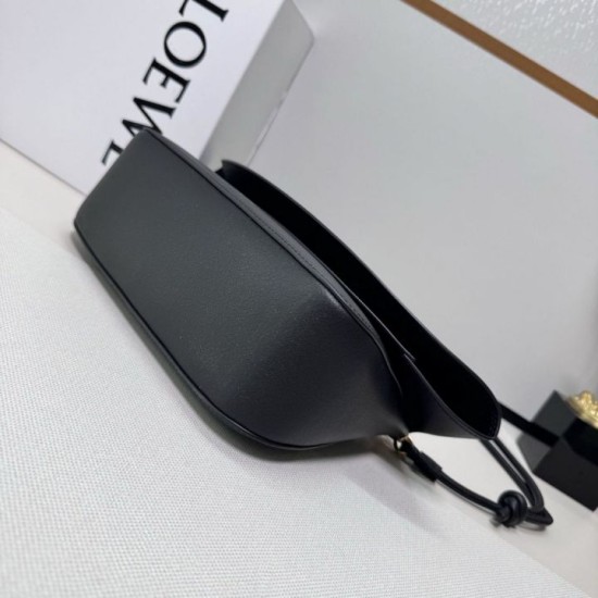 Replica di lusso Borse Firmate a tracolla media Loewe Ola nera Imitazioni Cloni Borse Firmate Replica a tracolla media Loewe Ola nera firmate