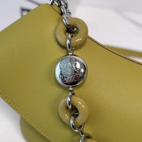 Replica di lusso Imitazioni borse griffate a tracolla media Loewe Ola Giallo Imitazioni Cloni Imitazioni borse griffate a tracolla media Loewe Ola Giallo firmate