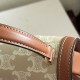 Replica di lusso Borsa Celine Mini Besace Clea Triomphe Canvas Pelle di vitello beige Imitazioni Cloni Borsa Celine Mini Besace Clea Triomphe Canvas Pelle di vitello beige firmate