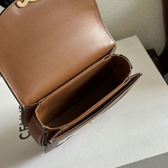 Replica di lusso Borsa Celine Mini Besace Clea Triomphe Canvas Pelle di vitello beige Imitazioni Cloni Borsa Celine Mini Besace Clea Triomphe Canvas Pelle di vitello beige firmate