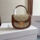 Replica di lusso Borsa Celine Mini Besace Clea Triomphe Canvas Pelle di vitello beige Imitazioni Cloni Borsa Celine Mini Besace Clea Triomphe Canvas Pelle di vitello beige firmate