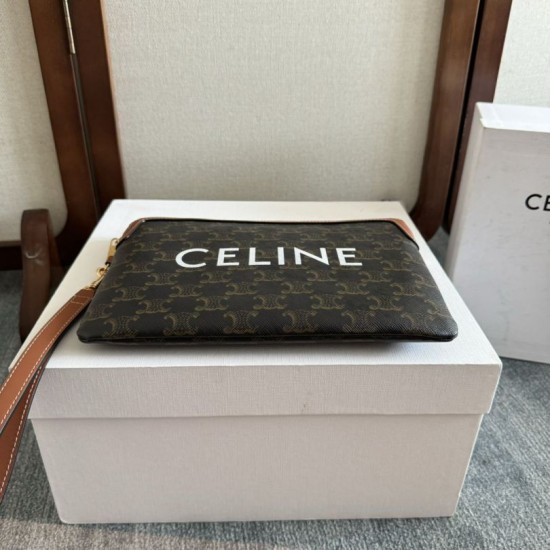 Replica di lusso Piccola pochette Celine con tracolla tela Triomphe Imitazioni Cloni Piccola pochette Celine con tracolla tela Triomphe firmate