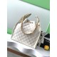 Replica di lusso Borsa a mano media Chanel 25 Hobo Caviar Quilted AS5311 Bianco Imitazioni Cloni Borsa a mano media Chanel 25 Hobo Caviar Quilted AS5311 Bianco firmate