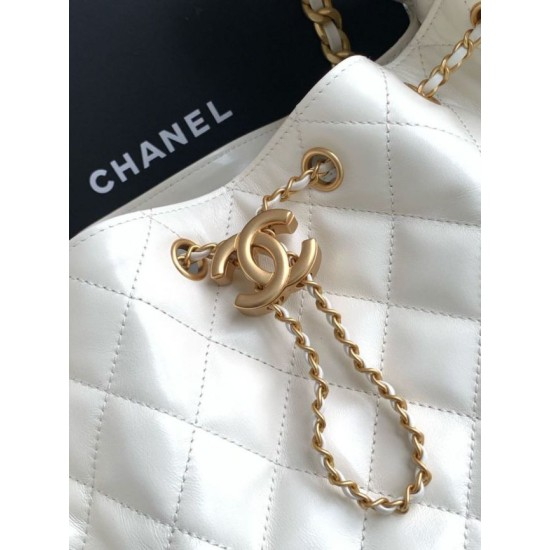 Replica di lusso Borsa a mano media Chanel 25 Hobo Caviar Quilted AS5311 Bianco Imitazioni Cloni Borsa a mano media Chanel 25 Hobo Caviar Quilted AS5311 Bianco firmate