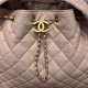Cloni Borsa a mano media Chanel 25 Hobo Caviar Quilted AS5311 Rosa firmate