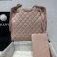 Cloni Borsa a mano media Chanel 25 Hobo Caviar Quilted AS5311 Rosa firmate