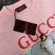 Replica di lusso Maglietta girocollo Gucci unisex nera/albicocca 03 Imitazioni Cloni Maglietta girocollo Gucci unisex nera/albicocca 03 firmate