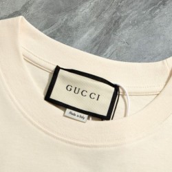 Cloni Maglietta girocollo Gucci unisex nera/albicocca 04 firmate