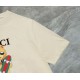 Replica di lusso Maglietta girocollo Gucci unisex nera/albicocca 06 Imitazioni Cloni Maglietta girocollo Gucci unisex nera/albicocca 06 firmate