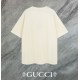 Replica di lusso Maglietta girocollo Gucci unisex nera/albicocca 06 Imitazioni Cloni Maglietta girocollo Gucci unisex nera/albicocca 06 firmate