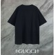 Replica di lusso Maglietta girocollo Gucci unisex nera/albicocca 08 Imitazioni Cloni Maglietta girocollo Gucci unisex nera/albicocca 08 firmate