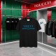 Replica di lusso Maglietta girocollo Gucci unisex nera/albicocca 08 Imitazioni Cloni Maglietta girocollo Gucci unisex nera/albicocca 08 firmate