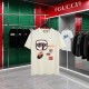 Replica di lusso Maglietta girocollo Gucci unisex nera/albicocca 09 Imitazioni Cloni Maglietta girocollo Gucci unisex nera/albicocca 09 firmate