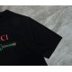 Replica di lusso Maglietta girocollo Gucci unisex nera/albicocca 10 Imitazioni Cloni Maglietta girocollo Gucci unisex nera/albicocca 10 firmate