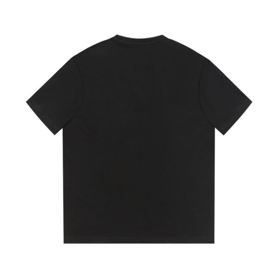 Replica di lusso Maglietta girocollo Gucci unisex nera/albicocca 11 Imitazioni Cloni Maglietta girocollo Gucci unisex nera/albicocca 11 firmate