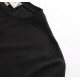 Replica di lusso Maglietta girocollo Gucci unisex nera/albicocca 11 Imitazioni Cloni Maglietta girocollo Gucci unisex nera/albicocca 11 firmate