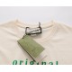 Replica di lusso Maglietta girocollo Gucci unisex nera/albicocca 12 Imitazioni Cloni Maglietta girocollo Gucci unisex nera/albicocca 12 firmate