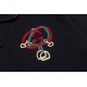 Replica di lusso Polo Gucci con ricamo a doppia GG e morsetto 01 Imitazioni Cloni Polo Gucci con ricamo a doppia GG e morsetto 01 firmate