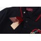 Replica di lusso Polo Gucci con ricamo a doppia GG e morsetto 01 Imitazioni Cloni Polo Gucci con ricamo a doppia GG e morsetto 01 firmate