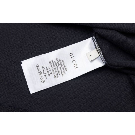 Replica di lusso Polo Gucci con ricamo a doppia GG e morsetto 01 Imitazioni Cloni Polo Gucci con ricamo a doppia GG e morsetto 01 firmate