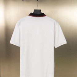 Replica di lusso Polo Gucci con ricamo a doppia GG e morsetto 02 Imitazioni Cloni Polo Gucci con ricamo a doppia GG e morsetto 02 firmate