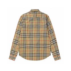 Cloni Camicia a quadri Vintage Burberry con polsini a coste firmate