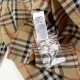 Replica di lusso Camicia a quadri Vintage Burberry con polsini a coste Imitazioni Cloni Camicia a quadri Vintage Burberry con polsini a coste firmate