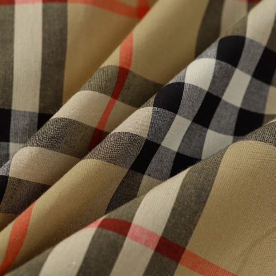 Replica di lusso Camicia a quadri Vintage Burberry con polsini a coste Imitazioni Cloni Camicia a quadri Vintage Burberry con polsini a coste firmate