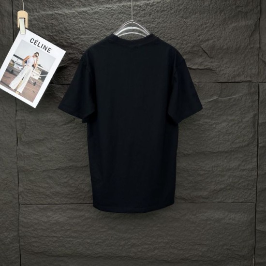 Replica di lusso Burberry T-shirt unisex a maniche corte con logo Imitazioni Cloni Burberry T-shirt unisex a maniche corte con logo firmate
