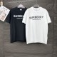 Replica di lusso Burberry T-shirt unisex a maniche corte con logo Imitazioni Cloni Burberry T-shirt unisex a maniche corte con logo firmate