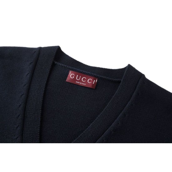 Cloni Cardigan in maglia unisex con ricamo Doppia G Gucci in edizione limitata firmate