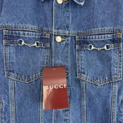 Replica di lusso Completo Gucci G e giacca in denim Imitazioni Cloni Completo Gucci G e giacca in denim firmate