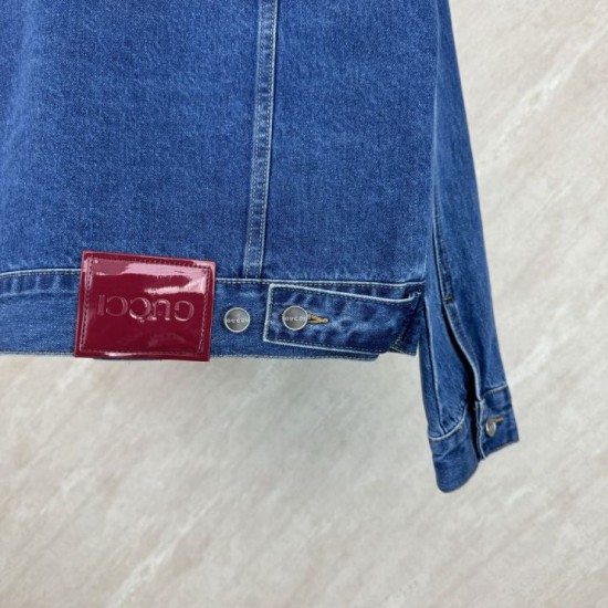 Replica di lusso Completo Gucci G e giacca in denim Imitazioni Cloni Completo Gucci G e giacca in denim firmate
